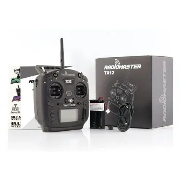Offres Spéciales RadioMaster TX12 MKII 16ch Hall Gimbal Support OPENTX et EDGETX Télécommande Transmetteur ELRS pour RC Drone